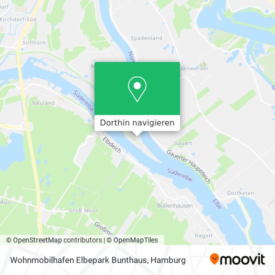 Wohnmobilhafen Elbepark Bunthaus Karte