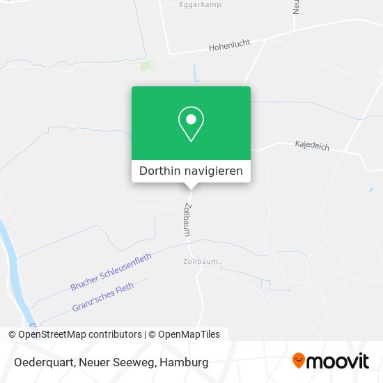 Oederquart, Neuer Seeweg Karte