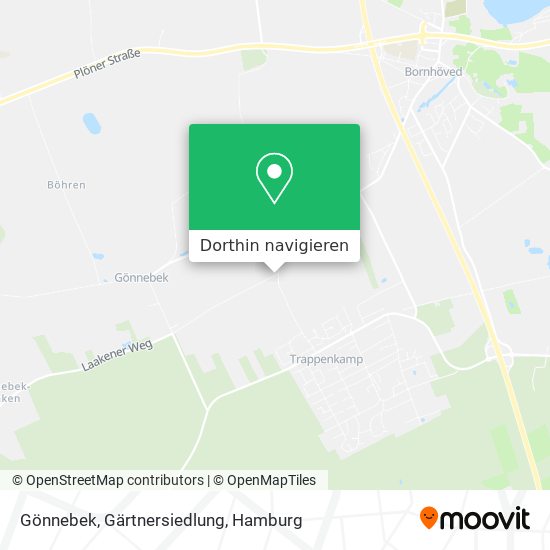 Gönnebek, Gärtnersiedlung Karte