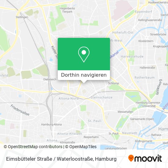 Eimsbütteler Straße / Waterloostraße Karte