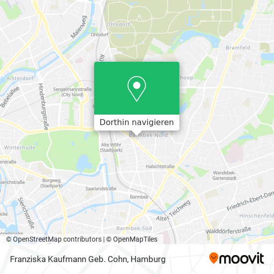 Franziska Kaufmann Geb. Cohn Karte