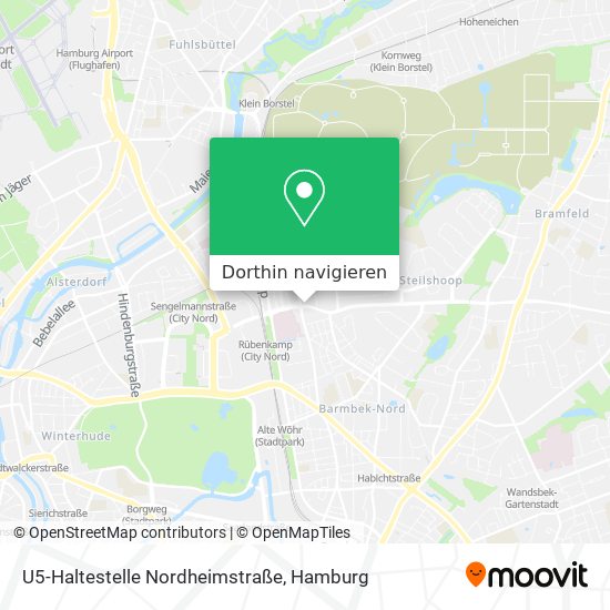 U5-Haltestelle Nordheimstraße Karte