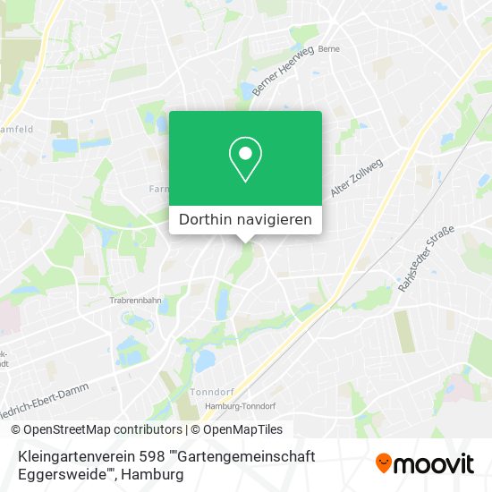 Kleingartenverein 598 ""Gartengemeinschaft Eggersweide"" Karte