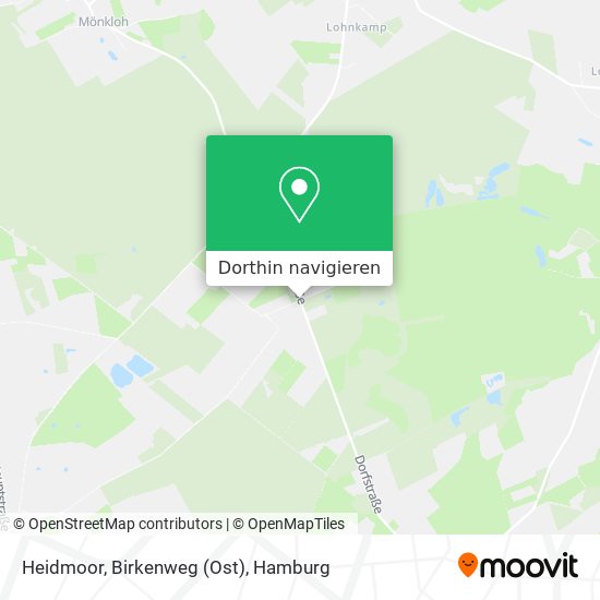 Heidmoor, Birkenweg (Ost) Karte