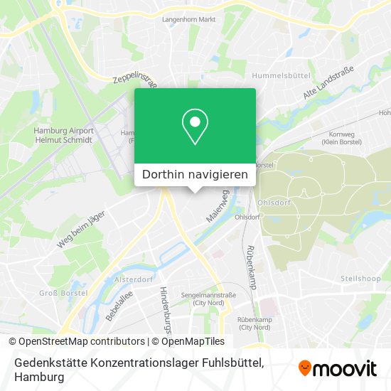 Gedenkstätte Konzentrationslager Fuhlsbüttel Karte