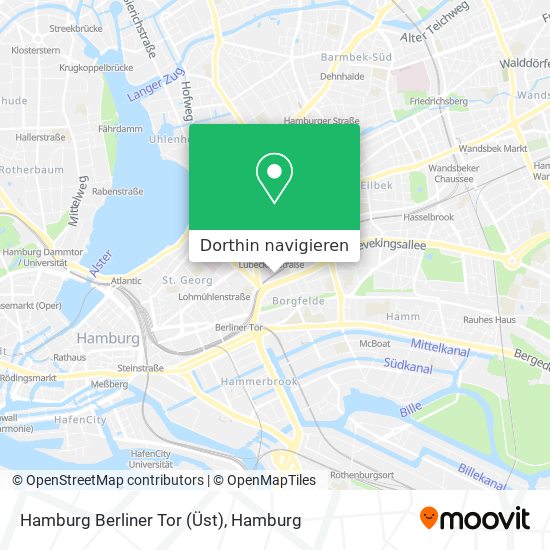 Hamburg Berliner Tor (Üst) Karte