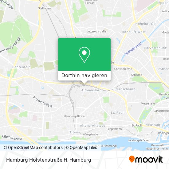 Hamburg Holstenstraße H Karte