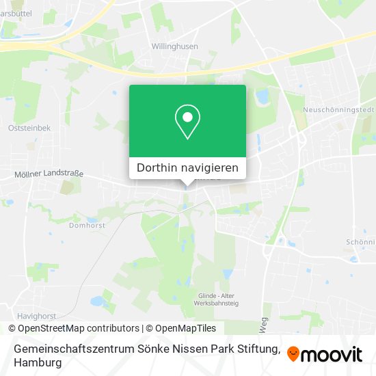 Gemeinschaftszentrum Sönke Nissen Park Stiftung Karte