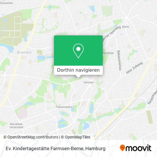 Ev. Kindertagestätte Farmsen-Berne Karte