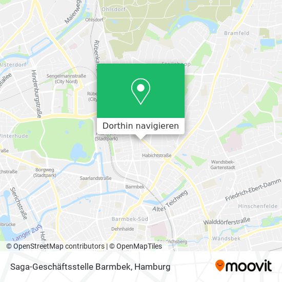 Saga-Geschäftsstelle Barmbek Karte