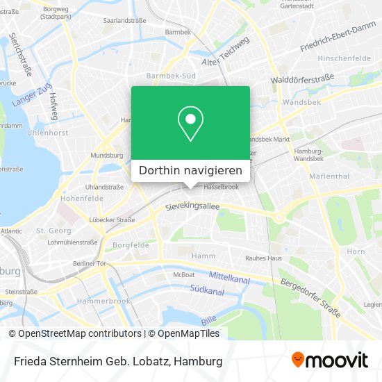 Frieda Sternheim Geb. Lobatz Karte