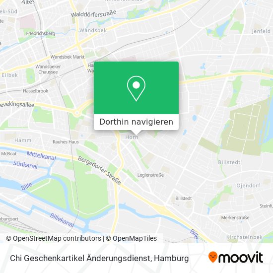 Chi Geschenkartikel Änderungsdienst Karte