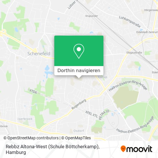 Rebbz Altona-West (Schule Böttcherkamp) Karte