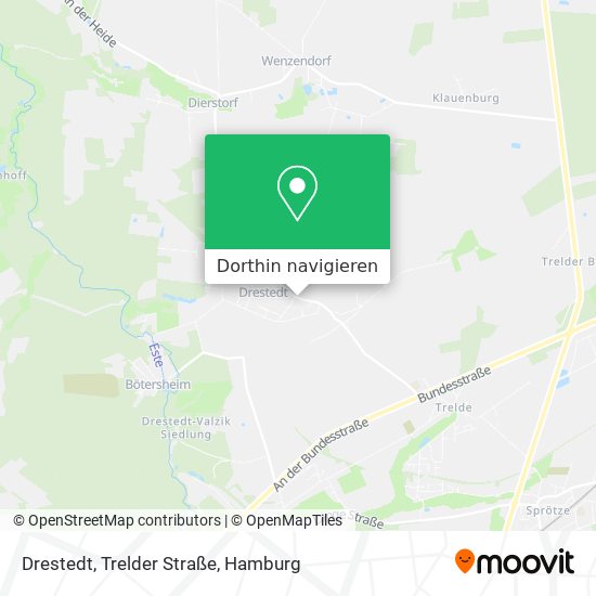 Drestedt, Trelder Straße Karte