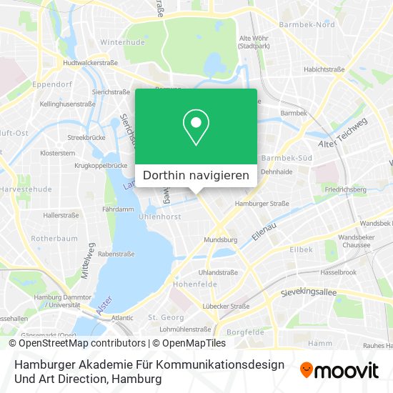 Hamburger Akademie Für Kommunikationsdesign Und Art Direction Karte