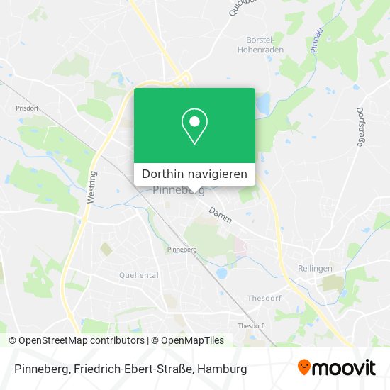 Pinneberg, Friedrich-Ebert-Straße Karte