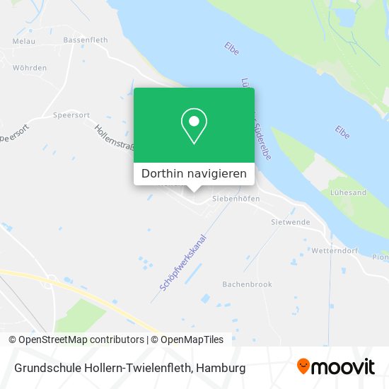 Grundschule Hollern-Twielenfleth Karte