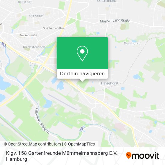 Klgv. 158 Gartenfreunde Mümmelmannsberg E.V. Karte