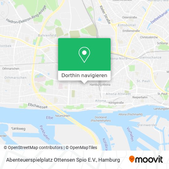 Abenteuerspielplatz Ottensen Spio E.V. Karte