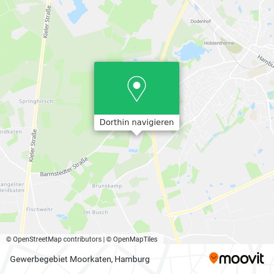 Gewerbegebiet Moorkaten Karte