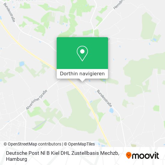 Deutsche Post Nl B Kiel DHL Zustellbasis Mechzb Karte