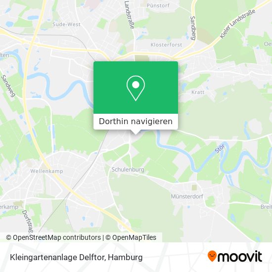 Kleingartenanlage Delftor Karte