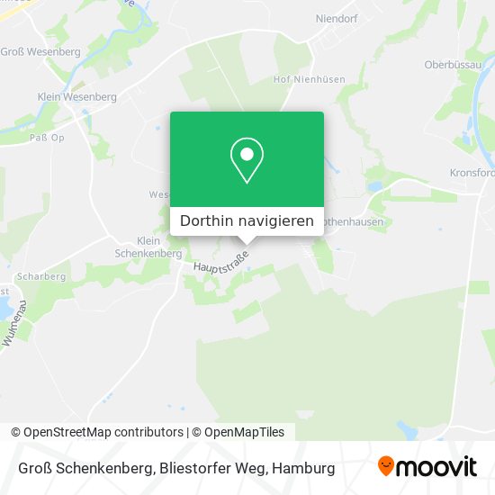 Groß Schenkenberg, Bliestorfer Weg Karte