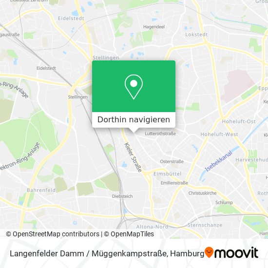 Langenfelder Damm / Müggenkampstraße Karte