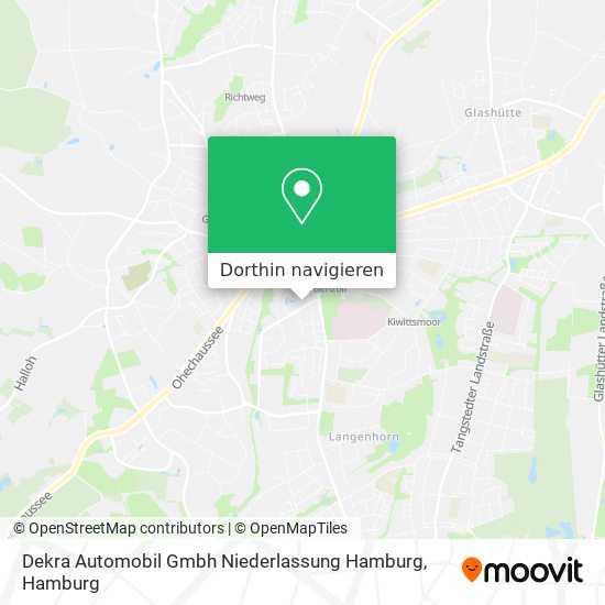 Dekra Automobil Gmbh Niederlassung Hamburg Karte