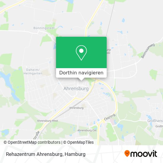 Rehazentrum Ahrensburg Karte