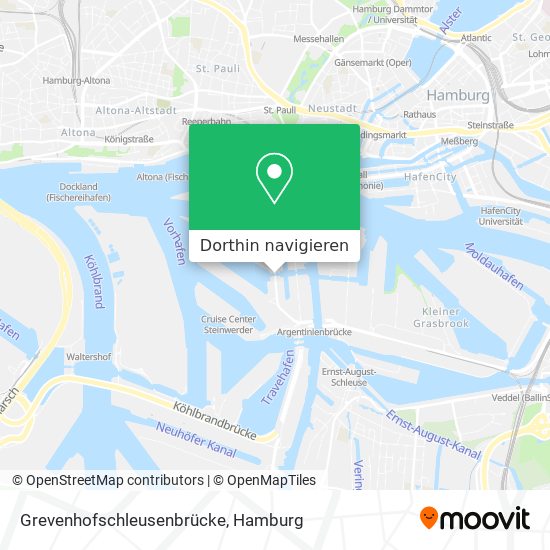 Grevenhofschleusenbrücke Karte