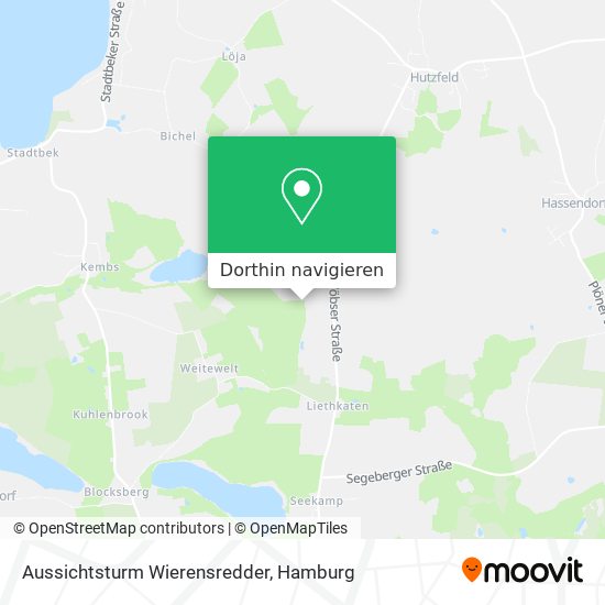 Aussichtsturm Wierensredder Karte