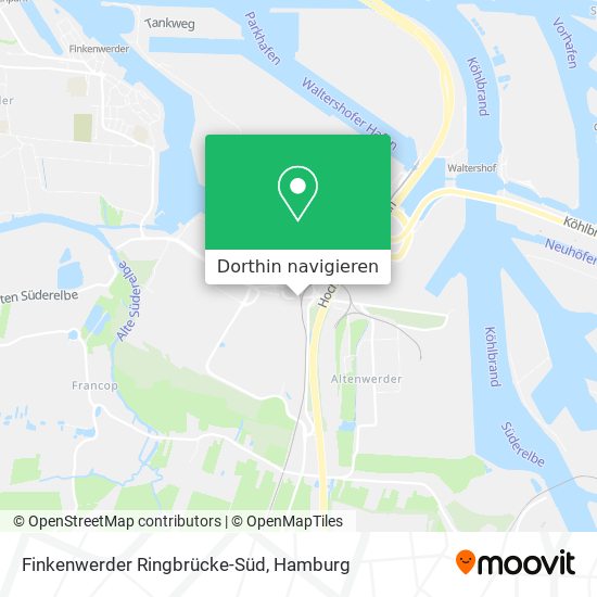 Finkenwerder Ringbrücke-Süd Karte