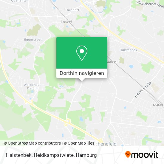 Halstenbek, Heidkampstwiete Karte