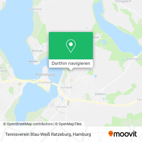 Tennisverein Blau-Weiß Ratzeburg Karte
