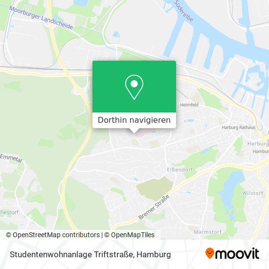 Studentenwohnanlage Triftstraße Karte