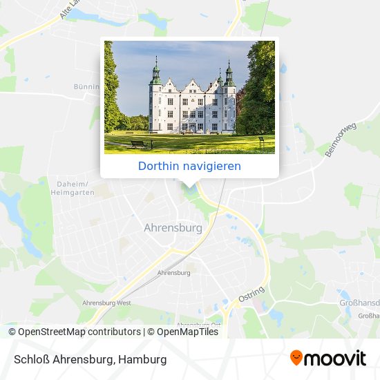 Schloß Ahrensburg Karte