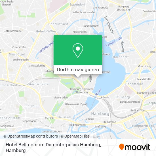 Hotel Bellmoor im Dammtorpalais Hamburg Karte
