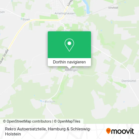 Rekro Autoersatzteile Karte