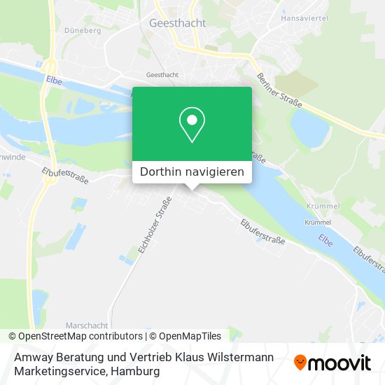 Amway Beratung und Vertrieb Klaus Wilstermann Marketingservice Karte