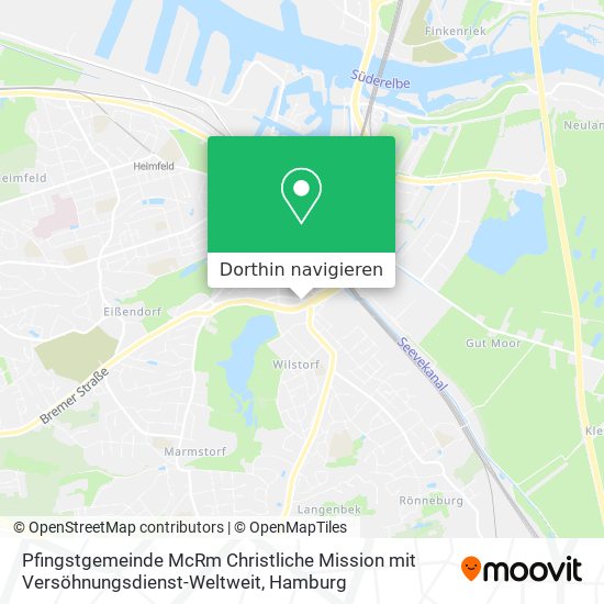 Pfingstgemeinde McRm Christliche Mission mit Versöhnungsdienst-Weltweit Karte
