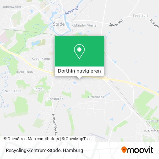 Recycling-Zentrum-Stade Karte