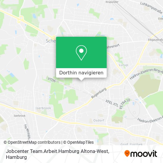Jobcenter Team.Arbeit.Hamburg Altona-West Karte