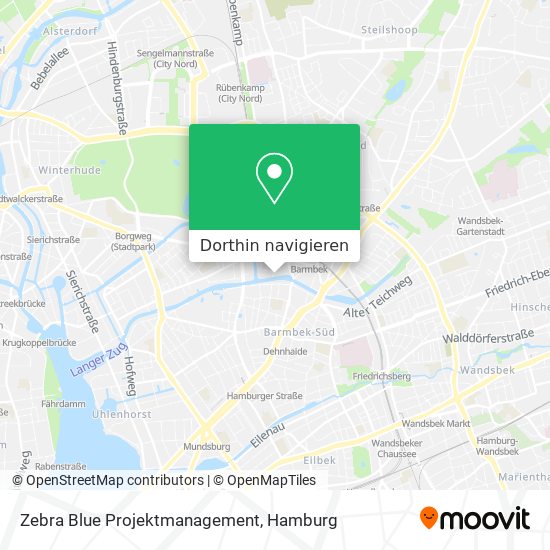 Zebra Blue Projektmanagement Karte