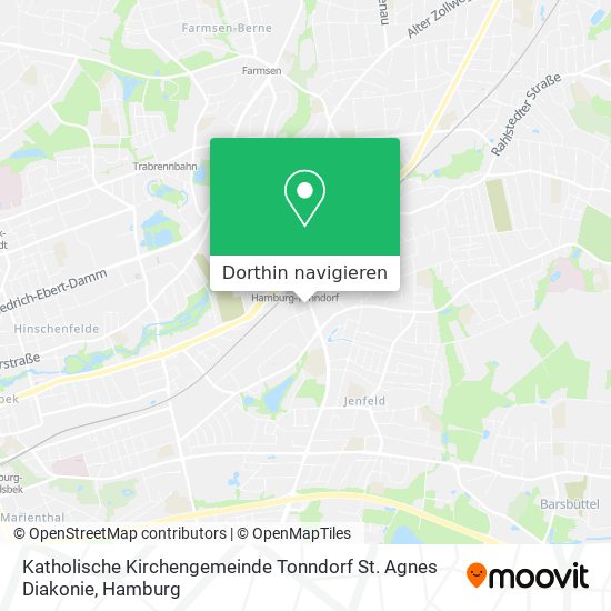 Katholische Kirchengemeinde Tonndorf St. Agnes Diakonie Karte