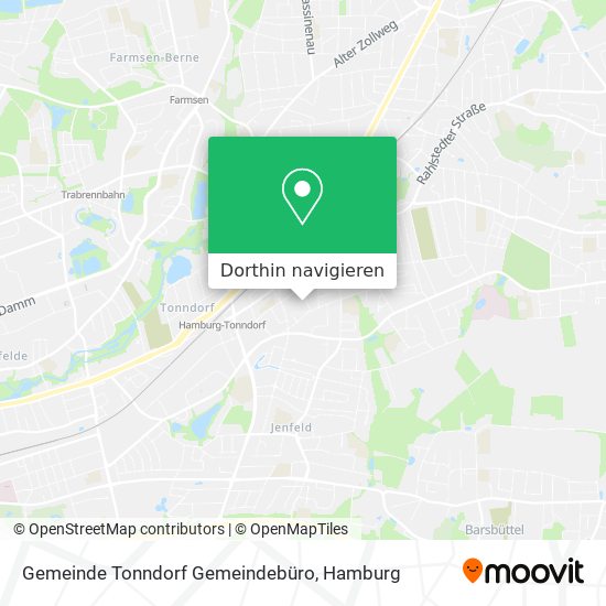 Gemeinde Tonndorf Gemeindebüro Karte