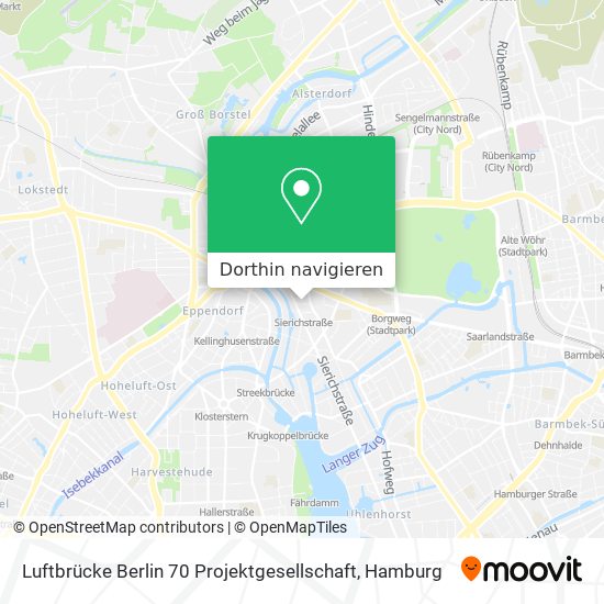 Luftbrücke Berlin 70 Projektgesellschaft Karte