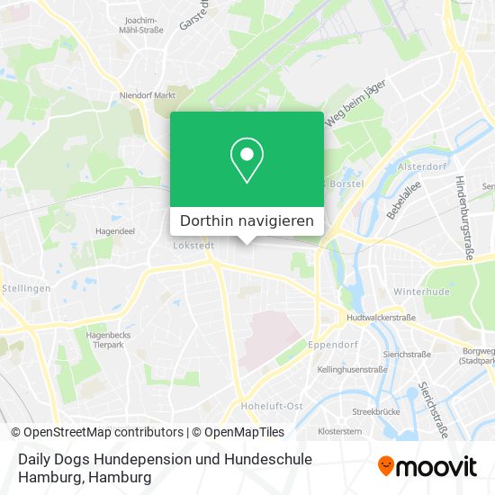 Daily Dogs Hundepension und Hundeschule Hamburg Karte