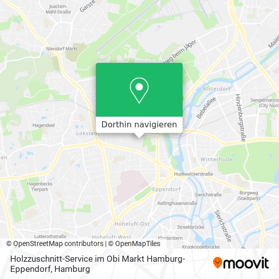 Holzzuschnitt-Service im Obi Markt Hamburg-Eppendorf Karte