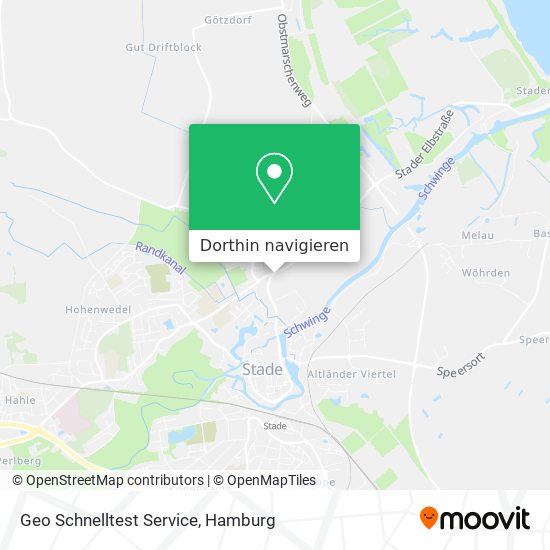 Geo Schnelltest Service Karte